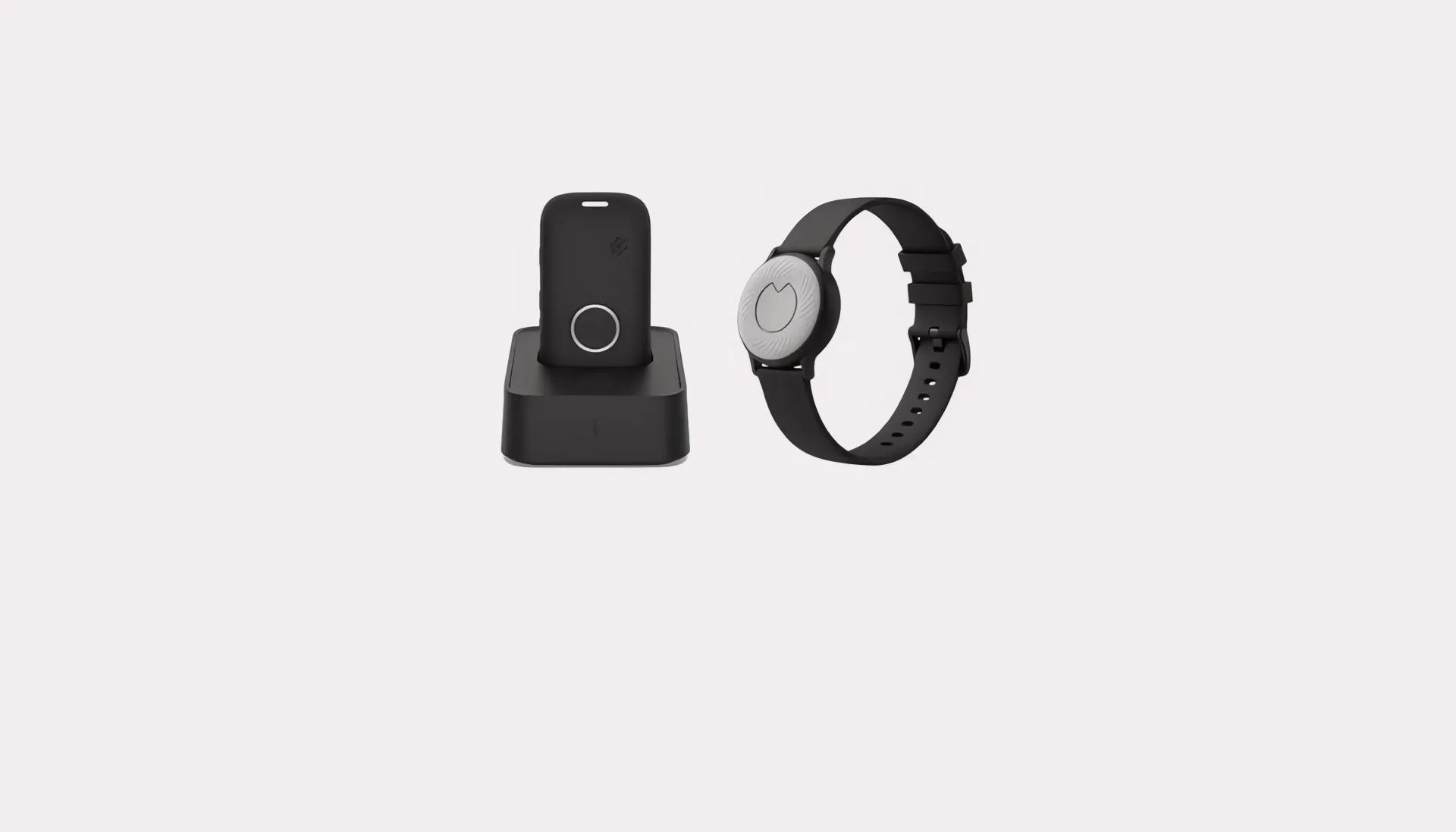 derButler Premium Set: derButler in der Basisstation und Armband